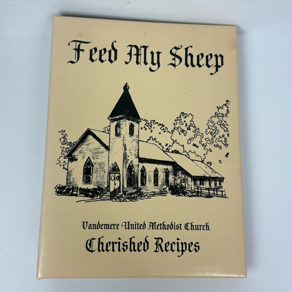 Vtg Feed My Sheep Cookbook Vandemere NC United Methodist Church Recipes
